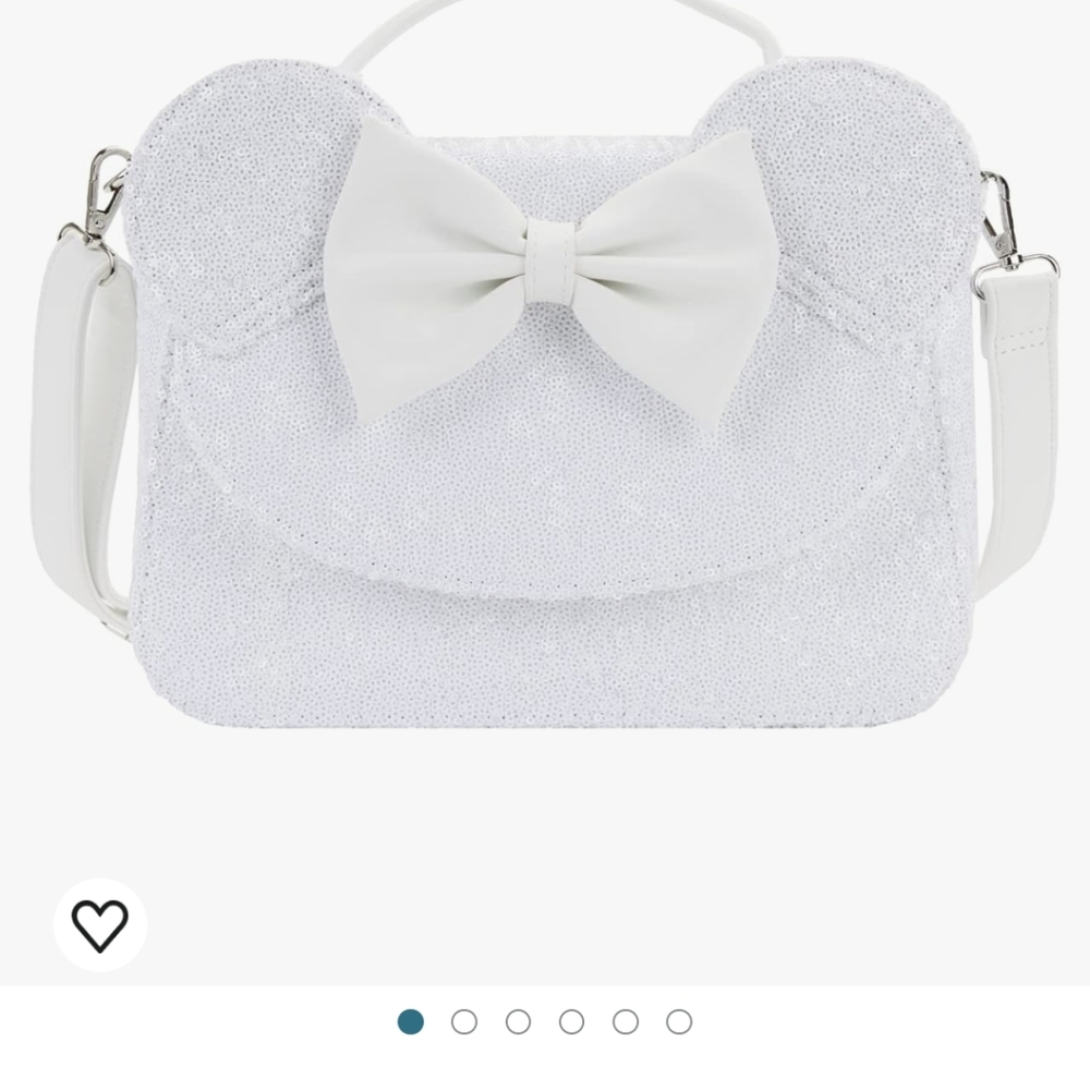 Limited edition Minnie Mouse Sequin Wedding Crossbody Loungefly